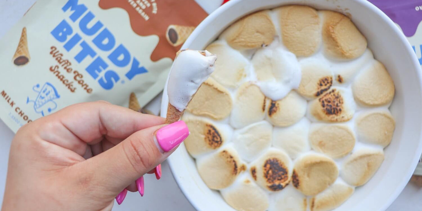 Delicious S’mores Dip made with Muddy Bites.